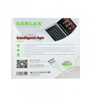 کابل تایپ سی Gerlax مدل GD-08 خرید از موبایل مرکزی